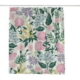 thumbnail image 1 of Coolnut Shower Curtain Set with Hooks Beautiful Flowers Leaves Pattern Polyester Waterproof Bath Curtain for Bathroom Bathtubs Decor 60 x 72 Inches, 1 of 6