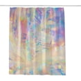 thumbnail image 1 of Coolnut Shower Curtain Set with Hooks Holographic Iridescent Metallic Printing Polyester Waterproof Bath Curtain72" x 72", 1 of 6