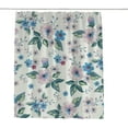 thumbnail image 1 of Coolnut Shower Curtain Set with Hooks Vintage Elegant Flower Pattern Polyester Waterproof Bath Curtain for Bathroom Bathtubs Decor 60 x 72 Inches, 1 of 6