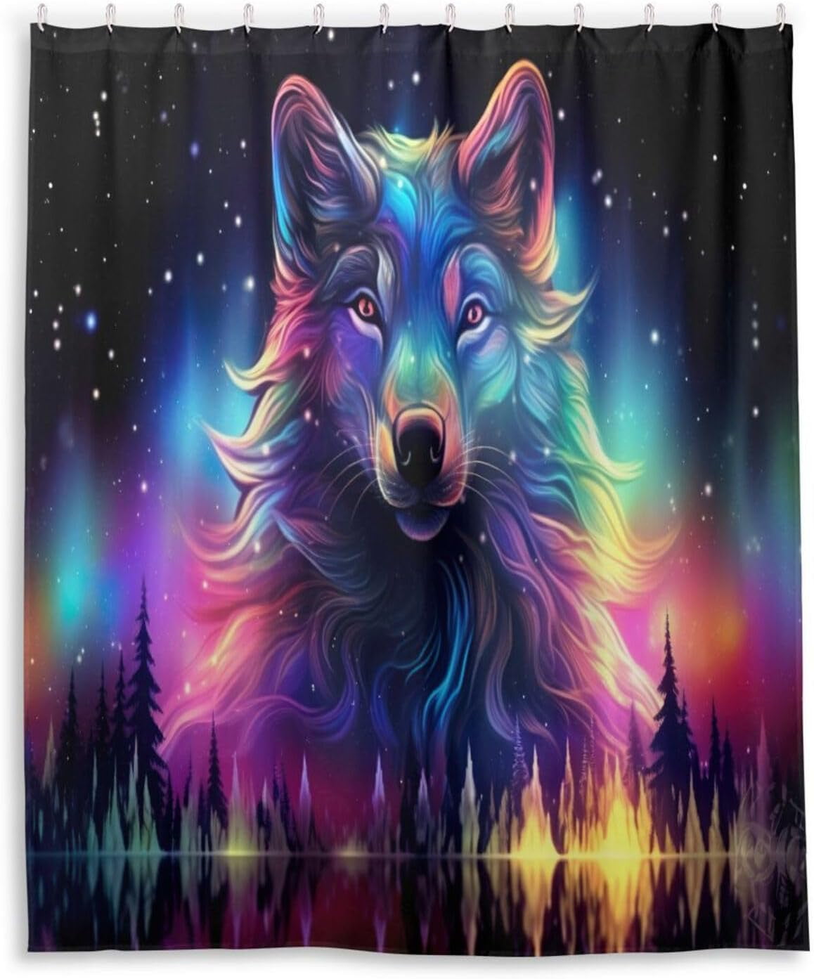 Woodland Wolfs Shower Curtain NCU0DQQ0209