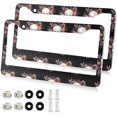 thumbnail image 1 of Coolnut Skull License Plate Frames 2 Packs,License Plate Covers,Universal Aluminum Tag Frame for Front and Rear Car Tags14 Home Decor, 1 of 6