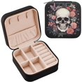 thumbnail image 1 of Coolnut Skull Travel Jewelry Case,Portable Small Jewelry Box, Necklace Earrings Travel Jewelry PU Leather Box,Christmas Gift for Women Girl Women Gifts, 1 of 7