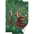 thumbnail image 1 of Coolnut Sloth Soft Hand Towels, 2 PcsAbsorbent Bath Towel Decorative Fingertip Towels for Bathroom Gym Spa Hotel Beach Swimming Pool,14.4"x 28.3", 1 of 6