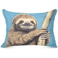 thumbnail image 1 of Coolnut Sloth on The Branch Plush Pillow Case, Zippered Bed Pillow Pillowcases, Super Soft and Cozy Pillowcase Covers for Sleep Decor Giftsation - Standard Size 20x26in, 1 of 7