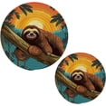 thumbnail image 1 of Coolnut Sloth Trivets Pot Holders Set of 2 Potholders for Kitchens Pure Cotton Thread Weave Trivets,Hot Pads for Kitchens,Coasters,Placemats,Spoon Rest for Cooking Home Decor, 1 of 7