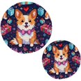 thumbnail image 1 of Coolnut Small Corgi Dog Trivets Pot Holders Set of 2 Potholders for Kitchens Pure Cotton Thread Weave Trivets,Hot Pads for Kitchens,Coasters,Placemats,Spoon Rest for Cooking Home Decor, 1 of 7