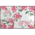 thumbnail image 1 of Coolnut Small Pink Roses Area Rug Pad - 31 x 20 inch - 100% Light Weight Polyester Fabric for Living - Bedroom, 1 of 6