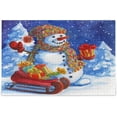 thumbnail image 1 of Coolnut Snowman Puzzle 500 Pieces Wooden Puzzle Artwork Jigsaw Puzzle Home Decor, 20.5 x 14.9 Inch, 1 of 7