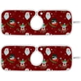 thumbnail image 1 of Coolnut Snowman Santa Deer Sink Splash Guard for Faucet 2 Packs Faucet Absorbent Mats, Merry Christmas Faucet Handle Drip Catcher Quickly Drying Mat for Kitchen Counter Bathroom, 23.6"x5.5", 1 of 7