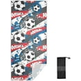 thumbnail image 1 of Coolnut Soccer Pattern Beach Towel Super Soft Microfiber Sand Free Beach Towels, Oversized Camping Pool Towel, Lightweight, Breathable & Quick Dry Towels, 30x60in Washcloth Gift, 1 of 7