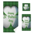 thumbnail image 1 of Coolnut Soft Bathroom Towel Set of 3, Happy St Patricks Day Rugby Include Absorbent Bath Sheets, Decorative Hand Towels and Quick Dry Face Towels Set for Shower, Pool and Travel, 1 of 6