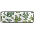 thumbnail image 1 of Coolnut Soft Non-Slip Washable Carpet 24 * 72In Runner Rug High-Density Space Elastic Kitchen Relieve Foot Pressure Bathroom Entrance (6 PCS of Non-Slip Stickers)-Green Cactus Home Decor Gifts, 1 of 7