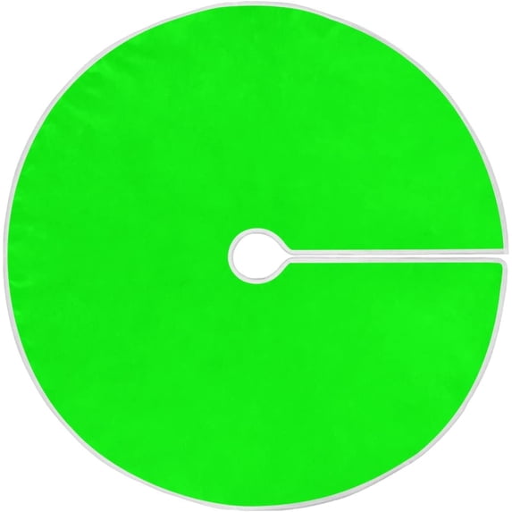 Coolnut Solid Color Christmas Tree Skirt Home Decoration Large Round Christmas Tree Skirt for Holiday Party Home Christmas Day Ornaments,35.4"