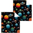 thumbnail image 1 of Coolnut Space Planets Washcloths 4 Pack, Highly Absorbent Soft Cotton Fingertip Towels for Bathroom, Kitchen, Gym, Spa, Home Decor, 12 x 12 Inch Washcloth Gift, 1 of 7