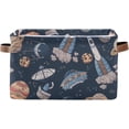 thumbnail image 1 of Coolnut Spaceships Planets Storage Basket, Durable Canvas Organizer With Handles Large Collapsible Storage Bins Boxes for Home Office - 1 Pack Home Decor, 1 of 7