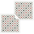 thumbnail image 1 of Coolnut Spades Heart Grid Piker Pure Cotton Washcloths 4 Pack,Soft Highly Absorbent Fingertip Towel Hand Towels Face Towels for Bathroom Spa Home Wash cloth, 1 of 7
