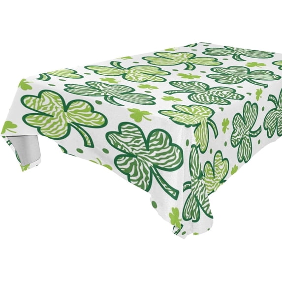 Coolnut St Fabric Rectangle Tablecloth - Waterproof and Wrinkle-Resistant Table Cloth 60x108 Inch Table Cover for Indoor & Outdoor Dining House Decor