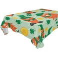 thumbnail image 1 of Coolnut St Patrick Gnome Clovers Tablecloth Rectangle Colorful Table Cloth Large Square Table Cover for Dining Kitchen Party 60"x90" Decor Gift, 1 of 7