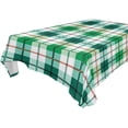 thumbnail image 1 of Coolnut St Patrick's Checkered Plaid Tablecloth Rectangle Colorful Table Cloth Large Square Table Cover for Dining Kitchen Party 60"x90" Decor Gift, 1 of 7