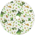 thumbnail image 1 of Coolnut St. Patrick's Day Clover Christmas Tree Skirt Tree Skirt for Holiday Party Home Christmas Day Ornaments48", 1 of 6