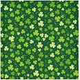 thumbnail image 1 of Coolnut St Patrick's Day Clover Cloth Napkins Set of 6, Oversized Washable Reusable Polyester Dinner Table Napkins for Family, Restaurant, Party Decor, 20 x 20 Inch, 1 of 7