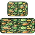 thumbnail image 1 of Coolnut St. Patrick's Day Clover Kitchen Rugs Mats 2 Piece Set, Non Slip Rubber Runner Rug Kitchen Sink Floor Mat for Kitchen Laundry Room Hallway Office Home Decor, 1 of 7