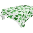 thumbnail image 1 of Coolnut St. Patrick's Day Clover Rectangle Tablecloth, Waterproof Washable Polyester Table Cover for Kitchen Dinner Party, 60 x 120 Inch House Decor, 1 of 7