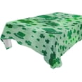 thumbnail image 1 of Coolnut St Patrick's Day Clover Tablecloth, Waterproof Washable Polyester Square Table Cover, Durable Tablecloth for Kitchen Dining Table Party Decor, 60"X 60", 1 of 7