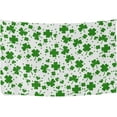 thumbnail image 1 of Coolnut St. Patrick's Day Clover Tapestry Washable Polyester Art Wall Hanging Blanket for Living Room Bedroom Dorm Party, 60 x 51 Inch Home Decor Gifts, 1 of 7