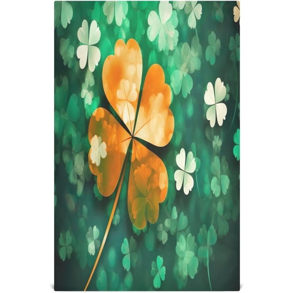 Coolnut St. Patrick's Day Green Clover Kitchen Dish Towel Set 4Pcs,Dishcloths Sets Fast Drying Kitchen Towels Tea Towels Gift Set for Drying Cleaning Cooking Baking611 Wash cloth