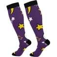 thumbnail image 1 of Coolnut Star Compression Socks, 1 Pack Women Men Long Stocking (20-30mmHg) Travel Knee High Stockings for Athletic Sports,Running,Cycling,Nursing, 1 of 6