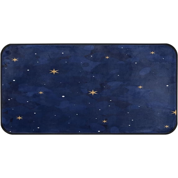 Coolnut Starry Night Kitchen Rug Mat Anti-Fatigue Comfort Floor Mat Non Slip Washable Kitchen Rug for Kitchen Washroom Bedroom Sink 39 x 20 inch Home Decor