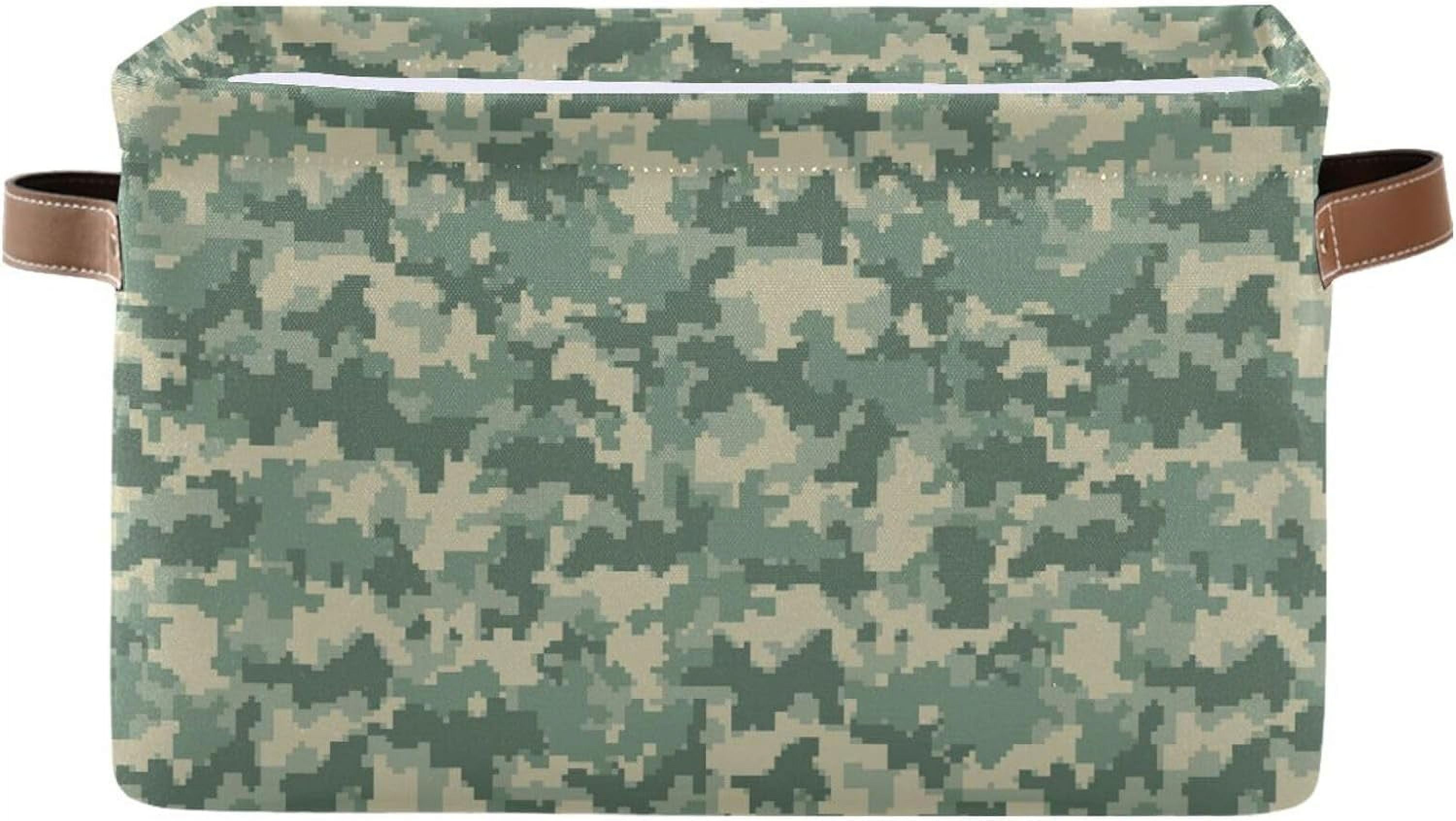 Coolnut Storage Basket Green Desert Digital Camouflage Storage Bin with ...
