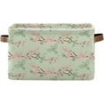 thumbnail image 1 of Coolnut Storage Basket Pink Flowers Storage Bin with Handle , Large Storage Cube Collapsible for Shelves Closet Bedroom Living Room 1PC Decor Gifts, 1 of 7