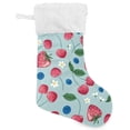 thumbnail image 1 of Coolnut Strawberry Christmas Stocking, Personalized Large Candy Stocking, Xmas Stockings Decoration Hanging Gift for Family Holiday Party Ornaments Decor Fireplace, 1 of 7