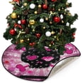 thumbnail image 1 of Coolnut Sugar Skull Halloween Christmas Tree Mats Waterproof Tree Skirt, Day of The Dead Xmas Tree Stand Tray Mat Floor Protector Pad for Holiday Party Decoration, 28.3", 1 of 6