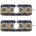thumbnail image 1 of Coolnut Summer Element Grain Sink Splash Guard for Faucet 2 Packs Faucet Absorbent Mats, Geometric Ethnic Faucet Handle Drip Catcher Quickly Drying Mat for Kitchen Counter Bathroom, 30"x5.5" RV, 1 of 7