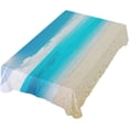 thumbnail image 1 of Coolnut Summer Island Beach Tablecloth 60" x 108" Rectangle Table Cloth Stain-Resistant Dining Table Cover for Home Dinner Party House Decor, 1 of 7