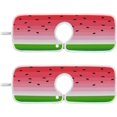 thumbnail image 1 of Coolnut Summer Watermelon Sink Splash Guard for Faucet 2 Packs Faucet Absorbent Mats, Fruit Tropical Faucet Handle Drip Catcher Quickly Drying Mat for Kitchen Counter Bathroom, 14.9"x5.5", 1 of 7
