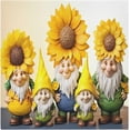 thumbnail image 1 of Coolnut Sunflower Gnomes Cloth Napkins Set of 6,20x20 Inches Napkins Cloth Washable Reusable Soft for Dinner,Wedding,Parties,Home Dinner,Tableative Decor Gift, 1 of 7