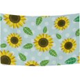 thumbnail image 1 of Coolnut Sunflower Tapestry Washable Polyester Art Wall Hanging Blanket for Living Room Bedroom Dorm Party, 60 x 51 Inch Home Decor Gifts, 1 of 7