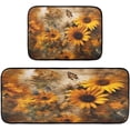 thumbnail image 1 of Coolnut Sunflowers and Bees 2 Pieces Kitchen Rugs and Mats Sets,Non Slip Absorbent Floor Mat for Kitchen, Floor Home, Office, Sink, Laundry Home Decor, 1 of 7