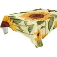 thumbnail image 1 of Coolnut Sunflowers Butterfly Rectangle Tablecloth Waterproof Table Clothative Stain Resistant & Wrinkle Resistant Washable Table Cover for Dining Table/Party/Camping 60x60 Inch Decor Gift, 1 of 7