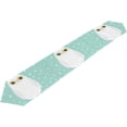 thumbnail image 1 of Coolnut Table Runner 13"x90", White Snow Owl Washable Table Cloth Runner for Holiday Home Wedding Table Top Decoration, 1 of 5