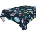 thumbnail image 1 of Coolnut Tablecloth Space Elements Modern Table Cover for Home Decoration, Spill Proof Cloth Washable for Dinner Picnic, 60"x108", 1 of 6