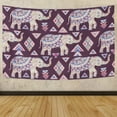 thumbnail image 1 of Coolnut Tapestry Wall Hanging Watercolor Indian Elephant Tapestry Polyester Tapestry Bright Wall Art Wall Blanket Wall Decor for Bedroom Living Room Dorm Decor（90 x 60 inch） Home Decor Gifts, 1 of 7