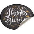 thumbnail image 1 of Coolnut Thanksgiving Christmas Tree Mat Round Christmas Tree Stand Mat Decoration for Holiday Party Home Christmas Day Ornaments Floor Door, 28.3", 1 of 6