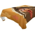 thumbnail image 1 of Coolnut Thanksgiving Turkey Tablecloth, Waterproof Washable Polyester Square Table Cover, Durable Tablecloth for Kitchen Dining Table Party Decor, 60"X 108", 1 of 7
