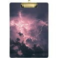 thumbnail image 1 of Coolnut Thunder Lightning Clipboard, Acrylic Standard A4 Letter Size Clip Board with Low Profile Clip for Office, Classroom, Doctor, Nurse and Teacher, 12.5"x9", 1 of 7