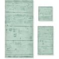 thumbnail image 1 of Coolnut Towel Set of 3, Mint Green Wood Board 1 Bath Towel, 1 Towel, 1 Small Square Towel, Strong Soft and Compact Absorbent Yoga Gym Hotel Excellent Choice. Washcloth Gift, 1 of 7